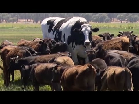 Must see: This giant cow is as tall as Michael Jordan and weighs more than a car