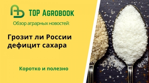 Грозит ли России дефицит сахара. TOP Agrobook: обзор аграрных новостей